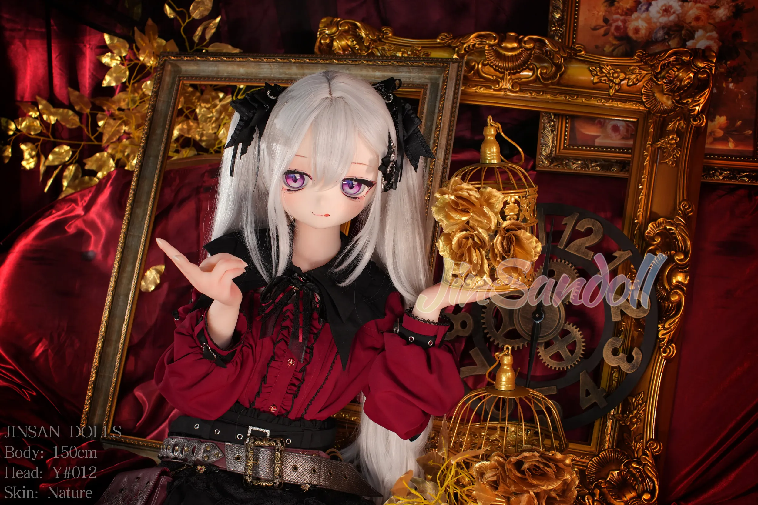 150cm (4ft11) A-Cup Anime lifelike love doll PVC head sculpt + S-TPE body Sex Doll Head #Y012